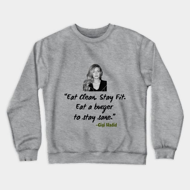 Unique Gigi Hadid Crewneck Sweatshirt by BrinySaltyMerch_co